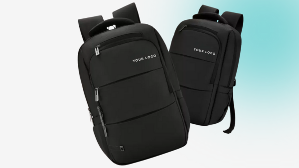 Executive Leather-Style Backpack thumbnail 2