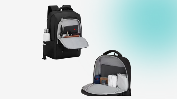 Executive Leather-Style Backpack thumbnail 3